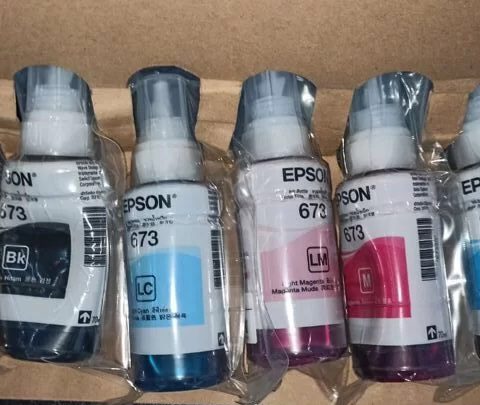 Комплект чернил Epson 673, для Epson L800, L801, L805, L810, L850, L1800, 70*6, в вакуумной упаковке